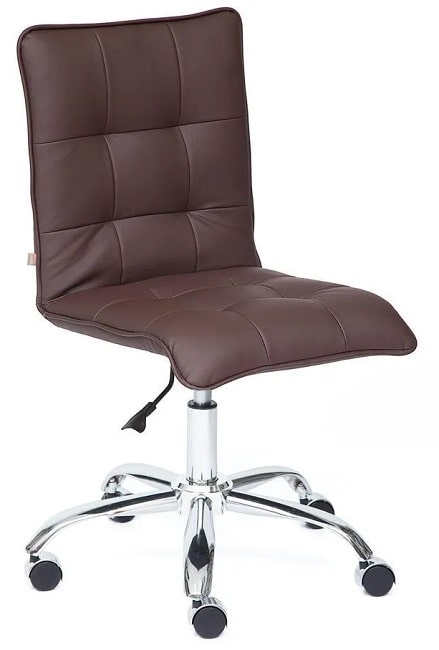 Кресло офисное TetChair «Зеро» (Zero) (Искусств. коричневая кожа)