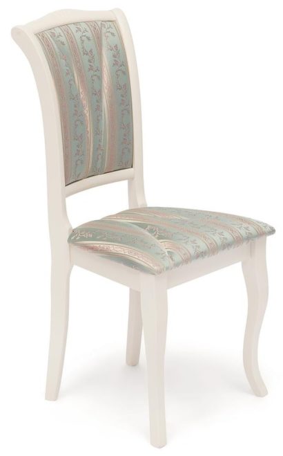 Стул с мягким сиденьем OPERA (ОПЕРА) ткань бирюзовая H180-19, ivory white — фото 1