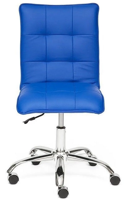 Кресло офисное TetChair «Зеро» (Zero blue) (Синяя искусственная кожа)