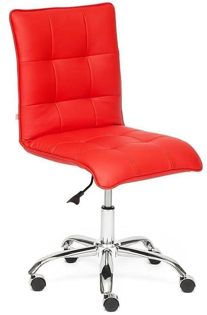 Кресло офисное TetChair «Зеро» (Zero red) (Красная искусственная кожа)