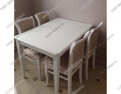 Обеденная группа стол Барсук и 4 стула М-15 — фото 5