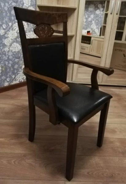 Кресло Luiza dirty oak / dark brown — фото 3