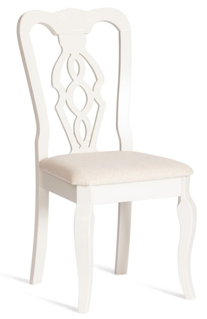 Стул с мягким сиденьем Афродита (Aphrodite) ivory white — фото 1