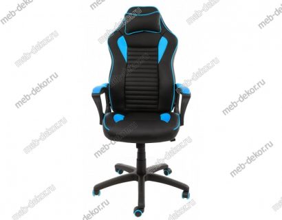 Компьютерное кресло Leon черное / голубое — фото 5
