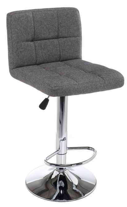 Барный стул Paskal grey fabric — фото 1