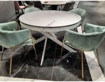 СТОЛ TRENTO 120 HIGH GLOSS STATUARIO КЕРАМИКА — фото 5