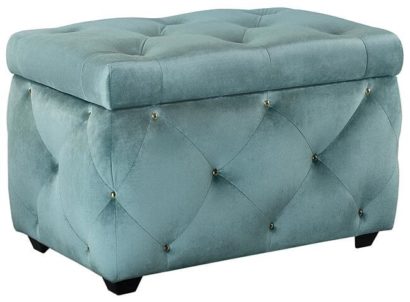 Сундук Leset Classic-Е64 Велюр YD-25B Бирюзовый/ножки пластик — фото 1