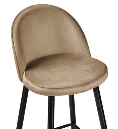 Барный стул Dodo 1 beige with edging / black — фото 3