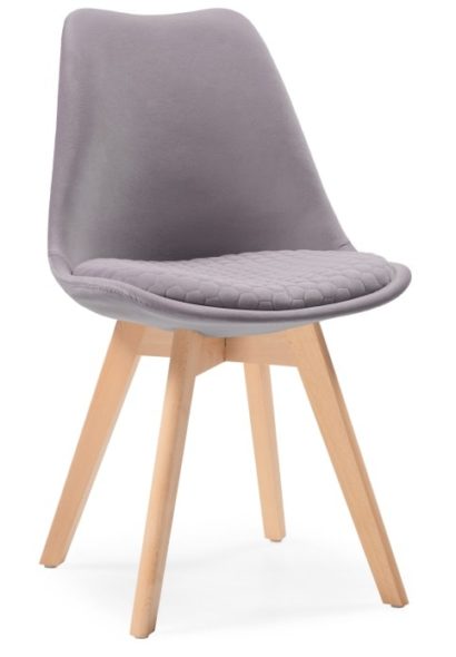Стул Bonuss light gray / wood — фото 1