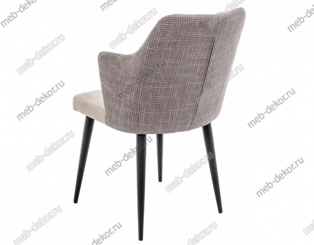 Стул Velen dark brown / beige fabric