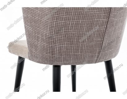 Стул Velen dark brown / beige fabric — фото 4