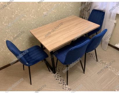 Стол Dikline ZB120 дуб бардолино/опоры черные — фото 5