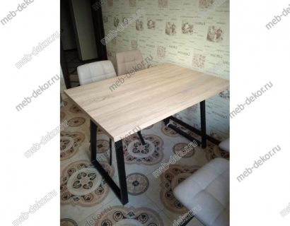 Стол Dikline ZB120 дуб бардолино/опоры черные — фото 4