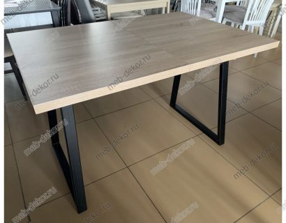Стол Dikline ZB120 дуб бардолино/опоры черные — фото 1