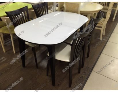 Стул с мягким сиденьем 102М венге/крем — фото 2