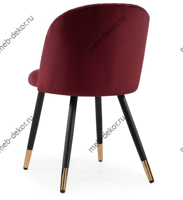 Стул на металлокаркасе Gabi wine red / black