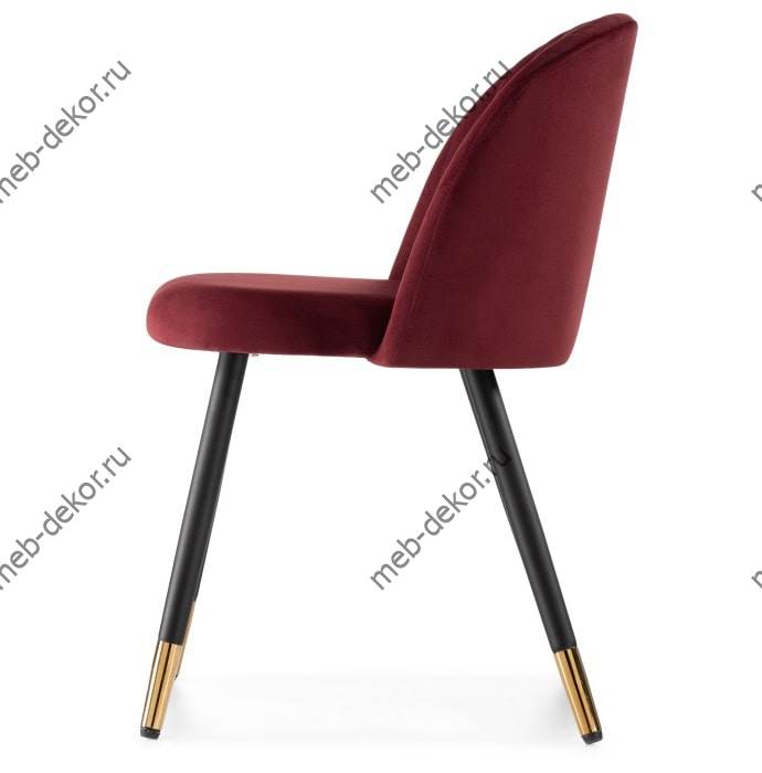 Стул на металлокаркасе Gabi wine red / black