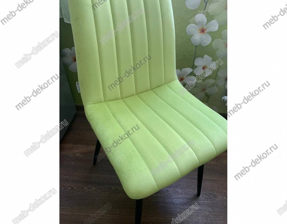 Обеденная группа RONDO 120 и 4 стула DUBLIN СТЕБЕЛЕК ПЕРЦА, ВЕЛЮР G108-26