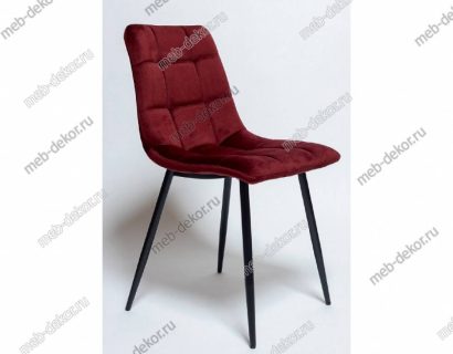 Обеденная группа RON 120 и 4 стула CHILLI G062-36 БУРГУНДИ, ВЕЛЮР — фото 2