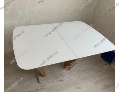 Стол на тумбе Петир белый / дуб монтана — фото 5