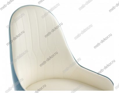 Стул на металлокаркасе Rendal light blue / white — фото 3