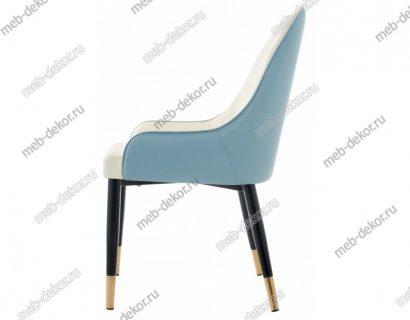 Стул на металлокаркасе Rendal light blue / white — фото 4