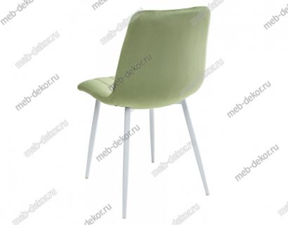 Стул DUBLIN G108-27 террариумный мох, велюр / белый каркас — фото 2