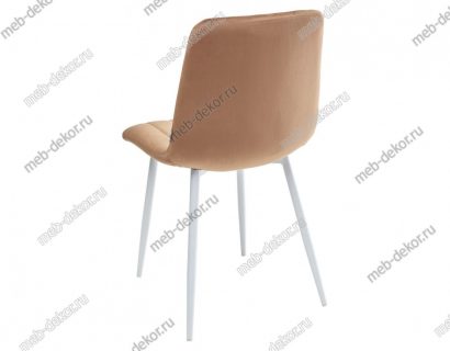 Стул DUBLIN G108-72 тоффи, велюр / белый каркас — фото 3