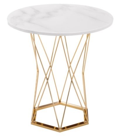 Стол Melan white / gold — фото 1