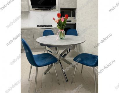 Стул PESCARA UF910-18 NAVY BLUE, велюр — фото 4
