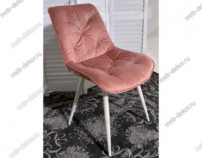 Стул MONACO UF910-08 PINK, велюр/капучино каркас — фото 4