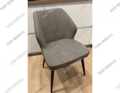 Стул DikLine 222 микровелюр V10/к/з STONE, ножки черные — фото 4