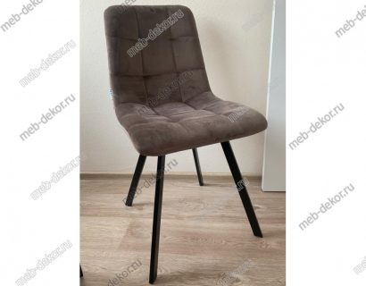 Стул CHILLI SQUARE BLUVEL-38 LATTE, велюр — фото 3