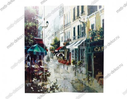 Ширма Montmartre (4 створки) (Серый) — фото 3