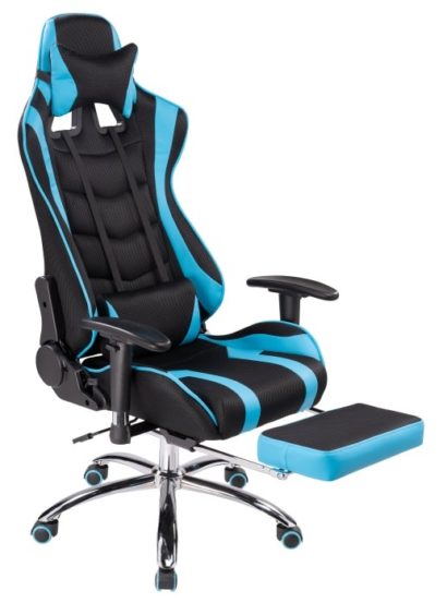 Компьютерное кресло Kano 1 light blue / black — фото 1