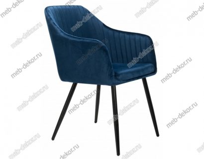 Стул на металлокаркасе Slam dark blue — фото 3