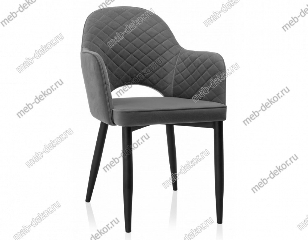 Стул на металлокаркасе Vener dark gray