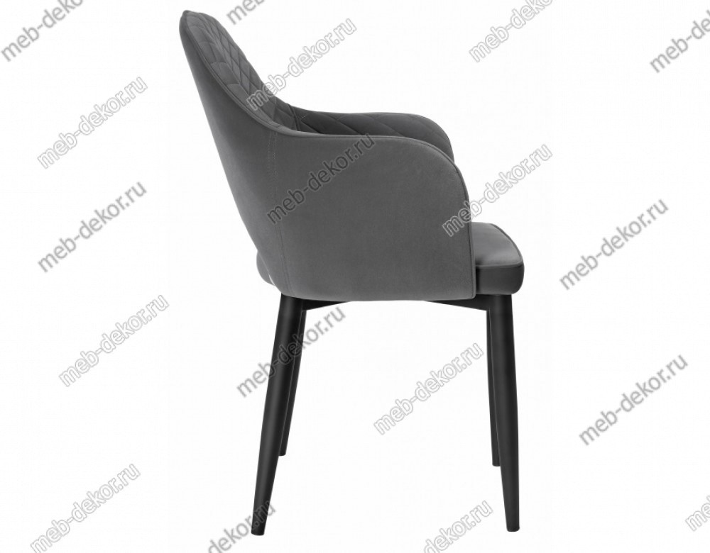 Стул на металлокаркасе Vener dark gray