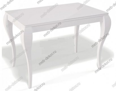 Стол Kenner TD1400.белый/стекло белое глянец — фото 1
