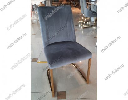 Стул DX-2055-1 MK-6958-GR золотые ножки 64х60х84 см Серый — фото 1