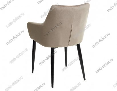 Стул HECTOR BLUVEL-40 BEIGE, велюр/ черный каркас — фото 3