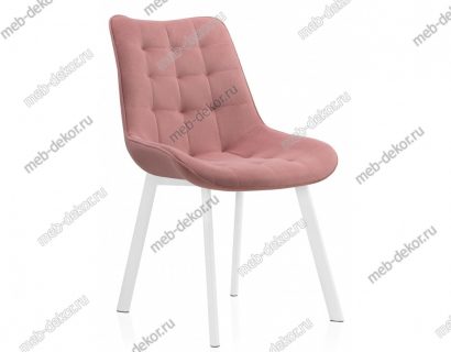 Стул на металлокаркасе Hagen pink / white — фото 1