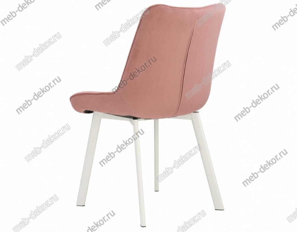 Стул на металлокаркасе Hagen pink / white