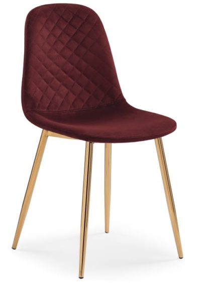 Стул на металлокаркасе Dabl wine red — фото 1