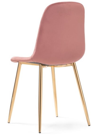 Стул на металлокаркасе Dabl pink / gold — фото 4