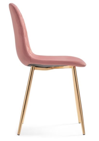 Стул на металлокаркасе Dabl pink / gold — фото 6