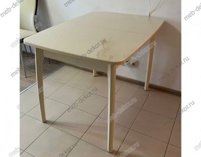 Стол DikLine М15 слоновая кость/стекло бежевое optiwhite — фото 4
