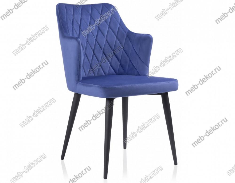 Стул на металлокаркасе Velen dark blue