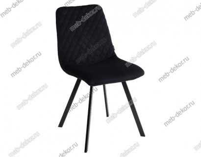 Стул DAIQUIRI BLUVEL-19 BLACK, велюр — фото 1