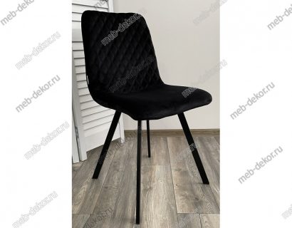 Стул DAIQUIRI BLUVEL-19 BLACK, велюр — фото 4